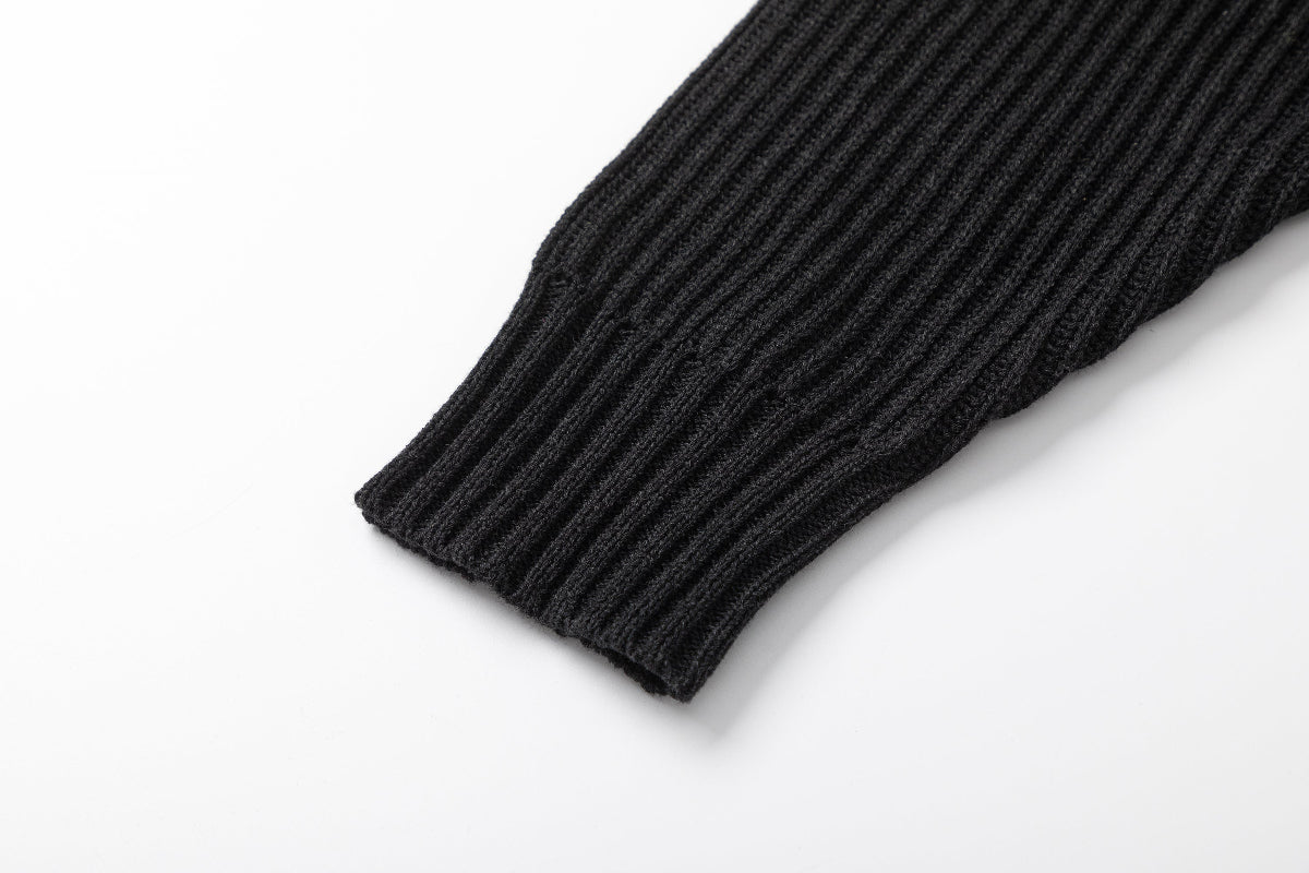 BTMK KNIT HOODIE zip-up MY914