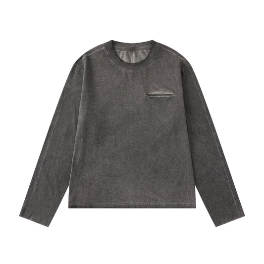 BTMK L/S TEE pigment dyed pocket ST322