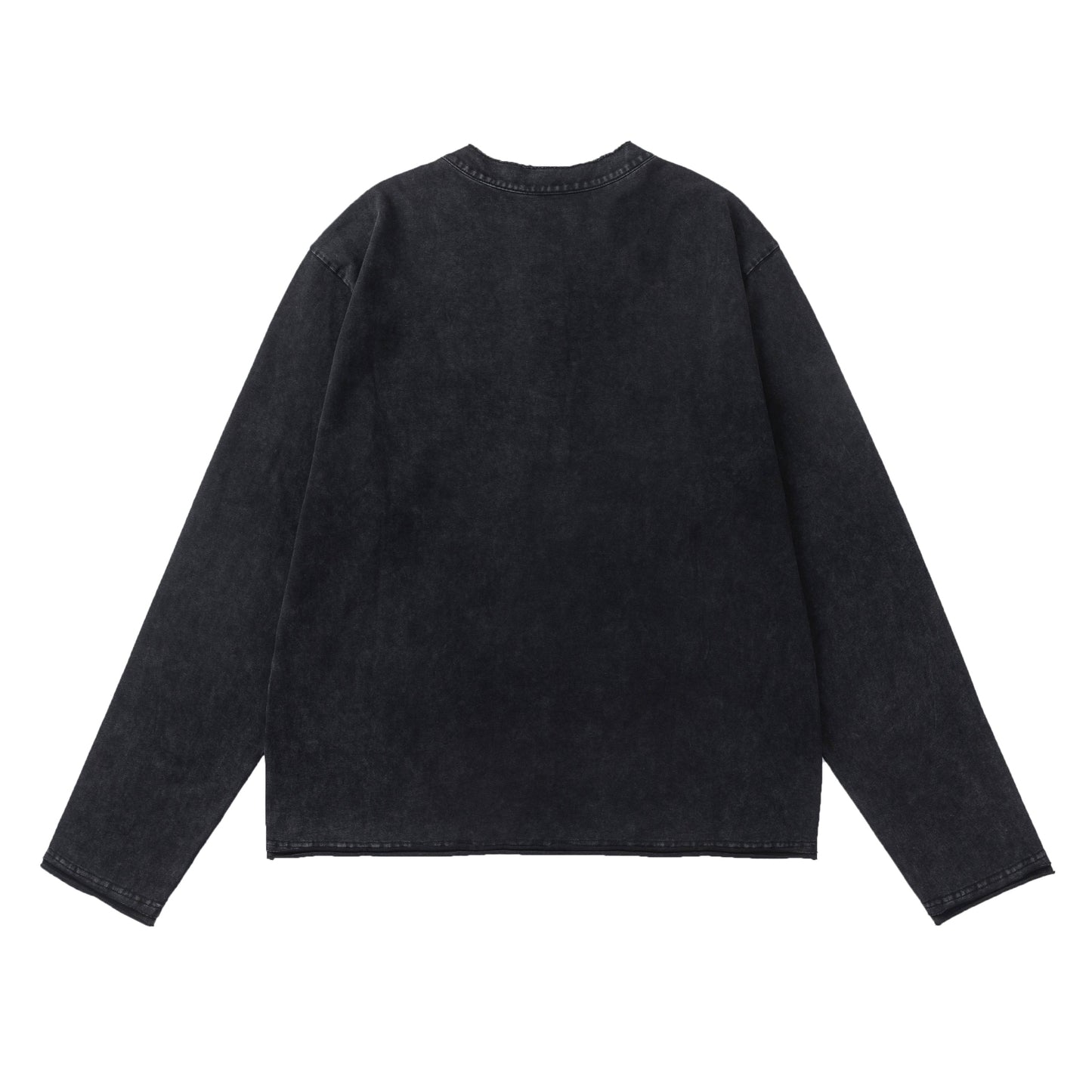 BTMK HENLEY NECK L/S TEE washed HR51