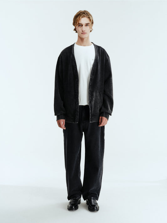 BTMK SWEAT CARDIGAN washed XS828