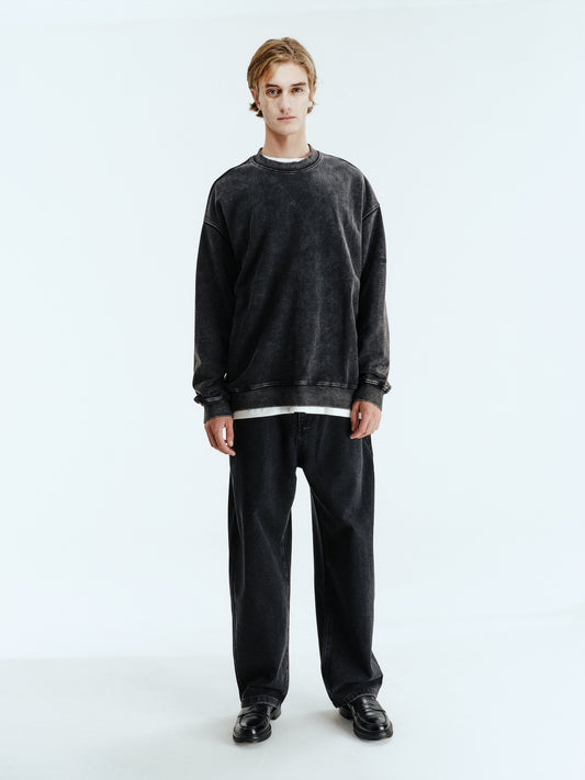 BTMK CREWNECK SWEAT washed XS211