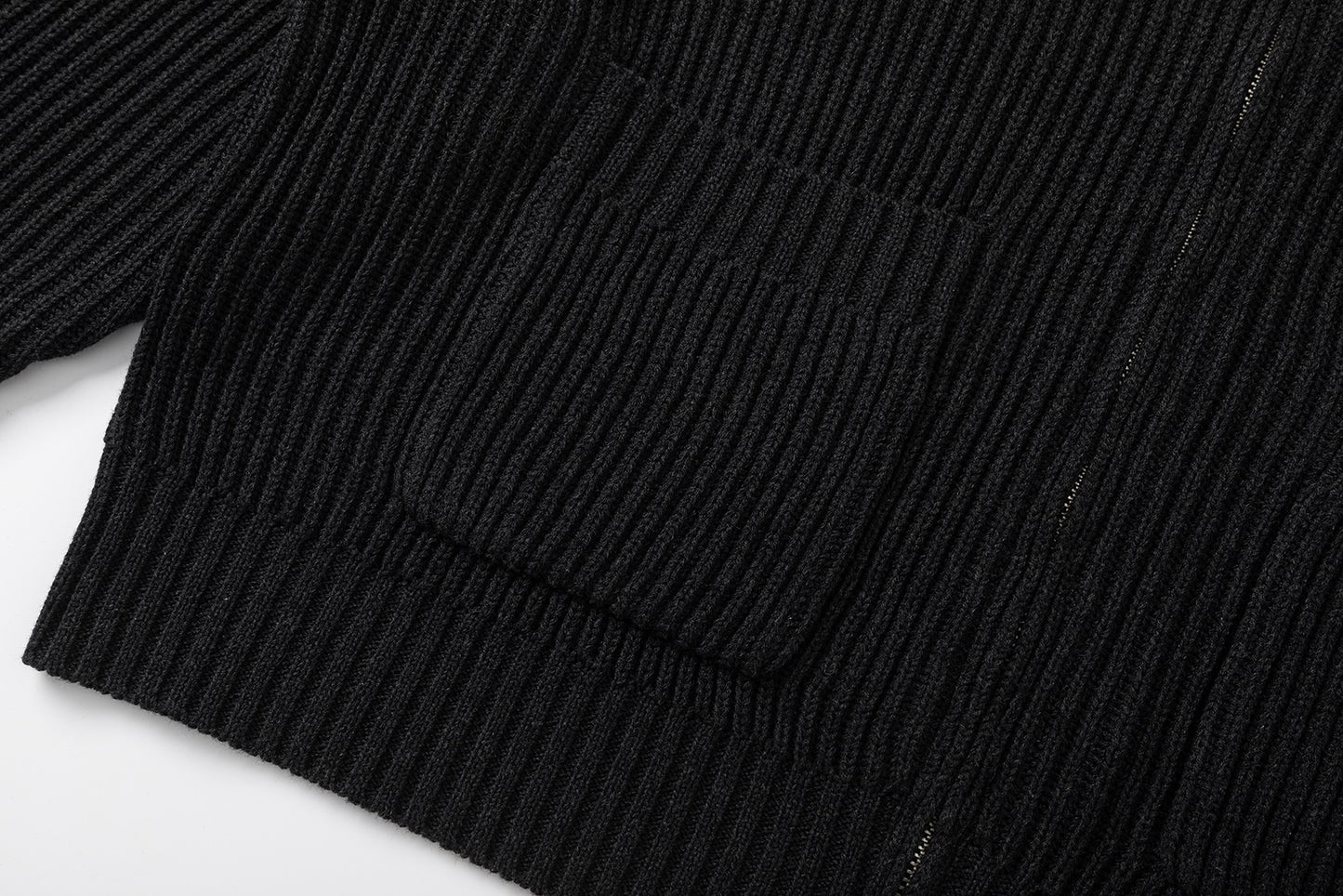 BTMK KNIT HOODIE zip-up MY914