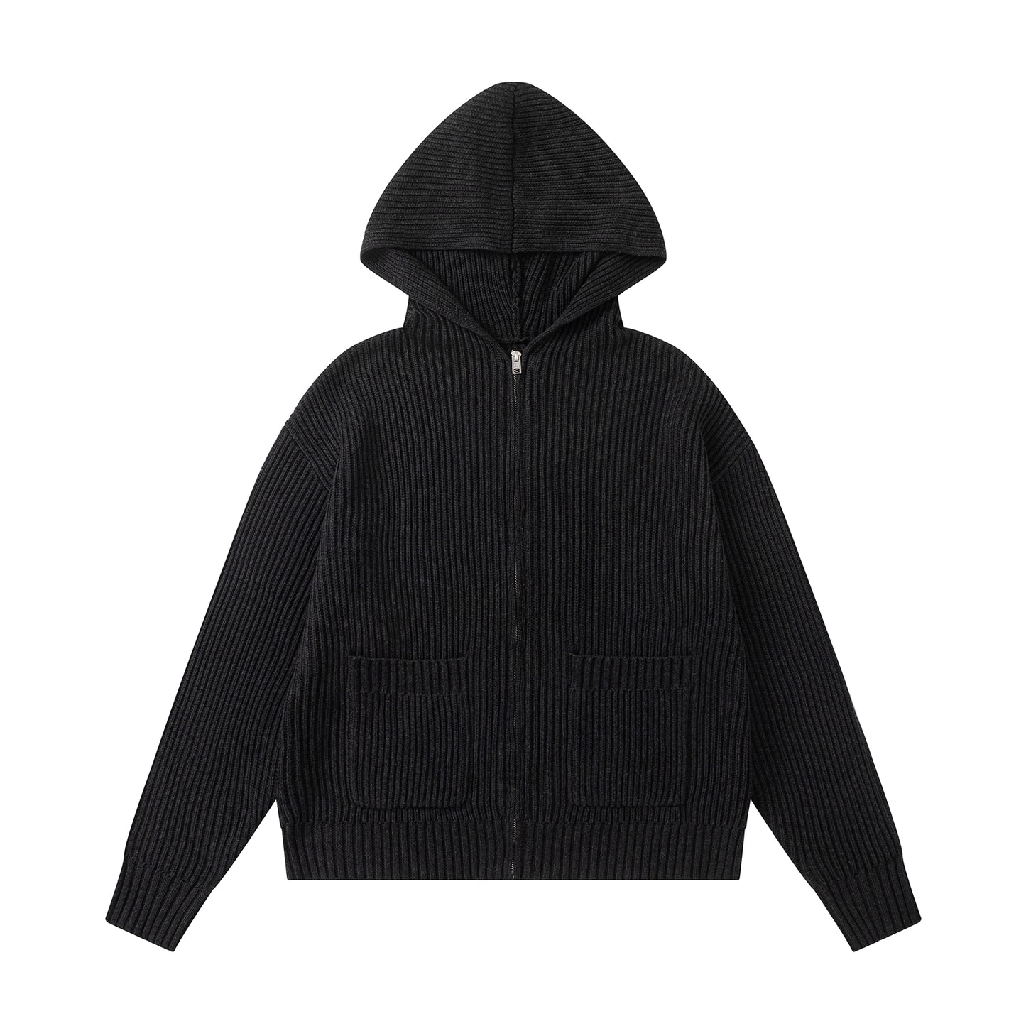 BTMK KNIT HOODIE zip-up MY914