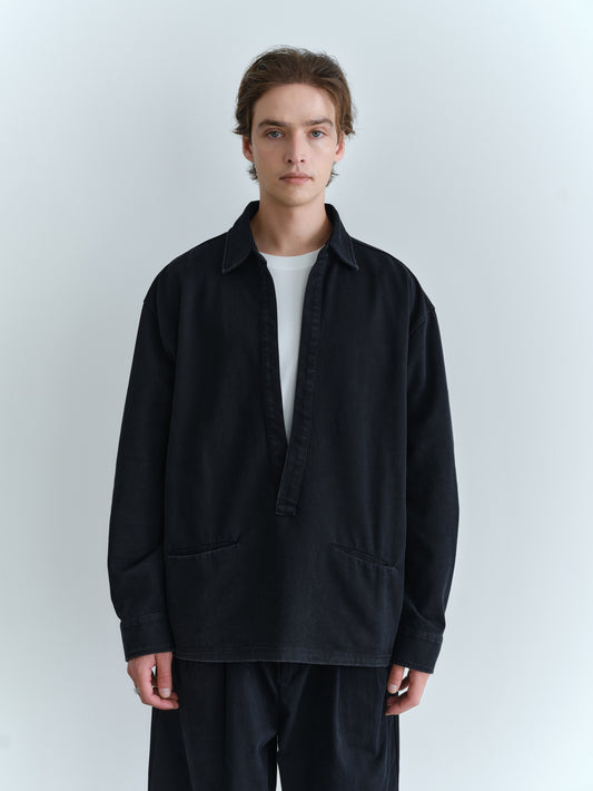 BTMK SKIPPER SHIRT washed SS013