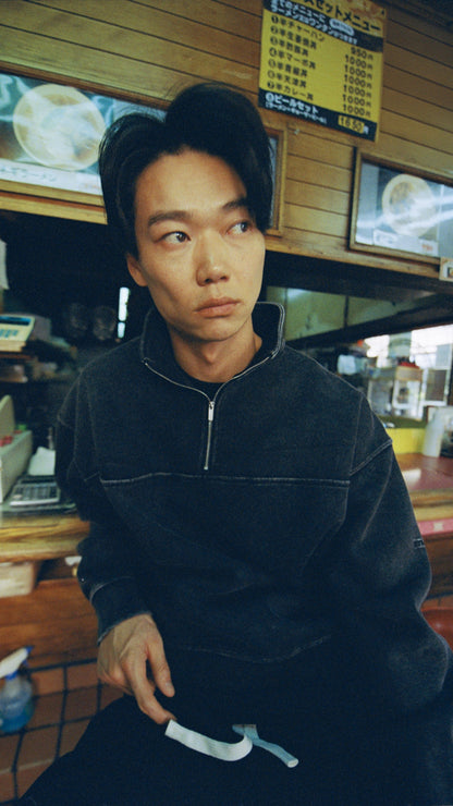 BTMK HALF ZIP SWEAT washed XS919S09【予約販売】