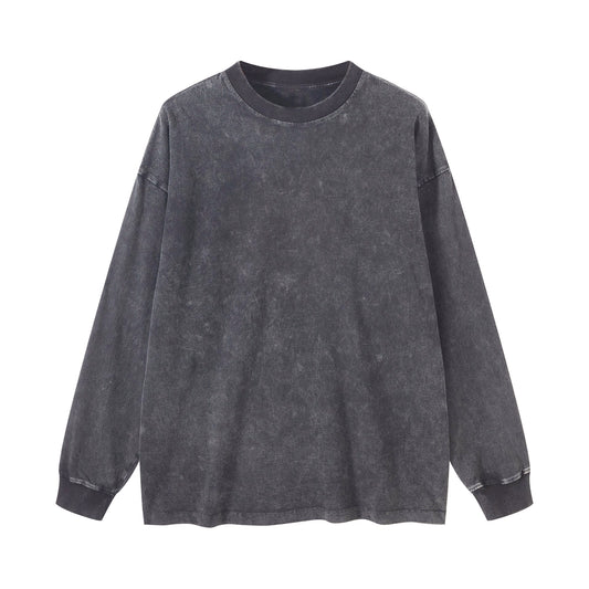 BTMK LONG TEE BASIC Blur Grey BR156