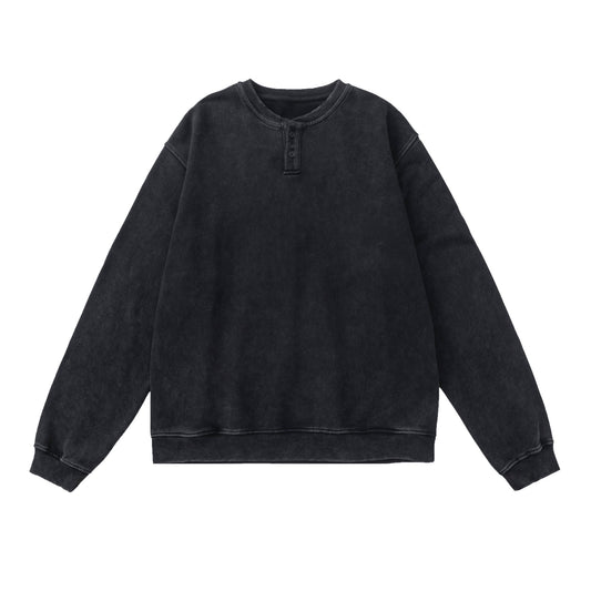 BTMK HENLEY NECK SWEAT washed HS19【予約販売】