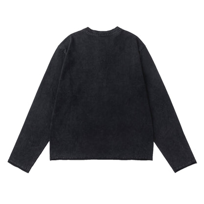 BTMK HENLEY NECK L/S TEE washed HR51【予約販売】