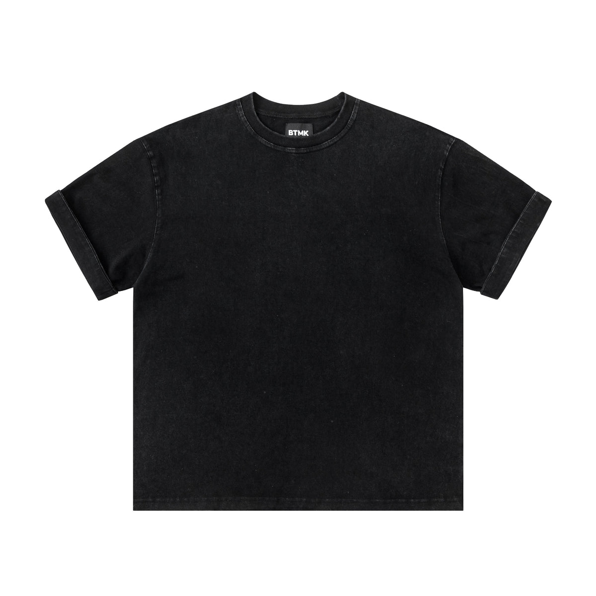 BTMK S/S WASHED TEE roll up sleeve RS615
