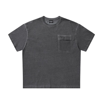 BTMK SHORT TEE garment dyed pocket NP207