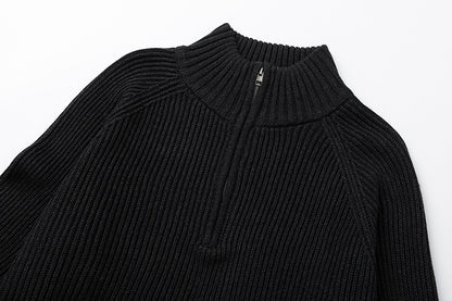 BTMK SWEATER high-neck half-zip MY913