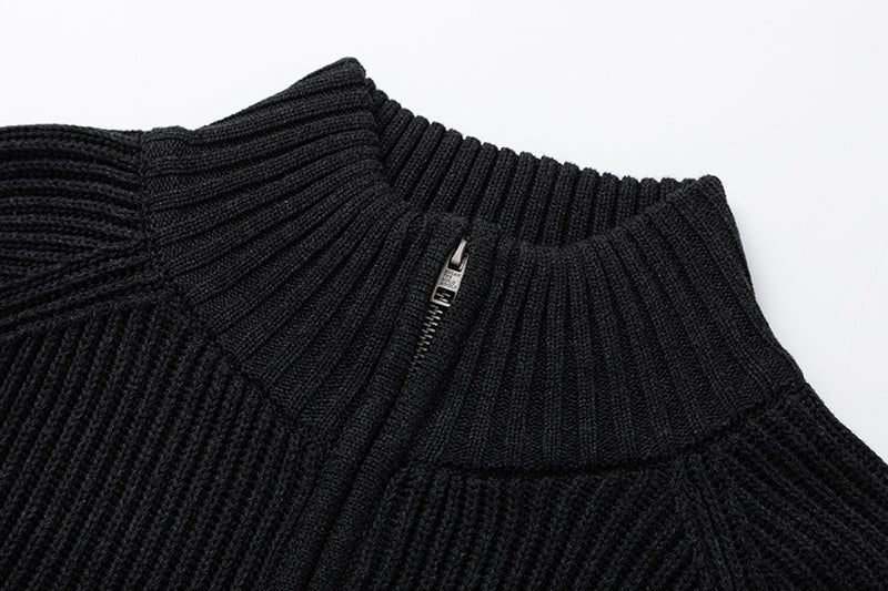 BTMK SWEATER high-neck half-zip MY913