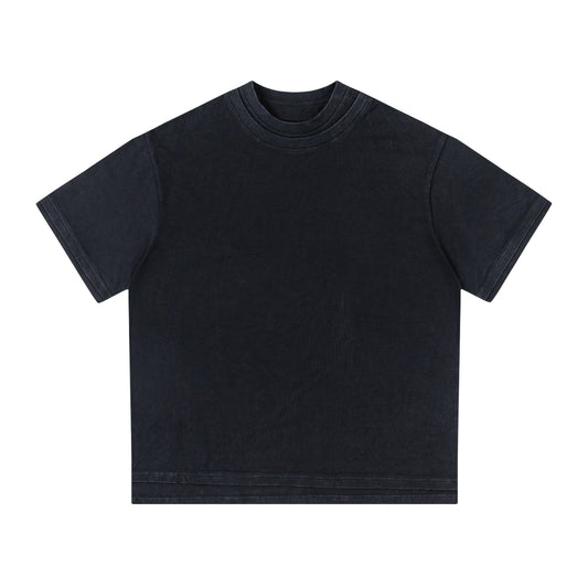 BTMK S/S TEE double-layered washed NT47