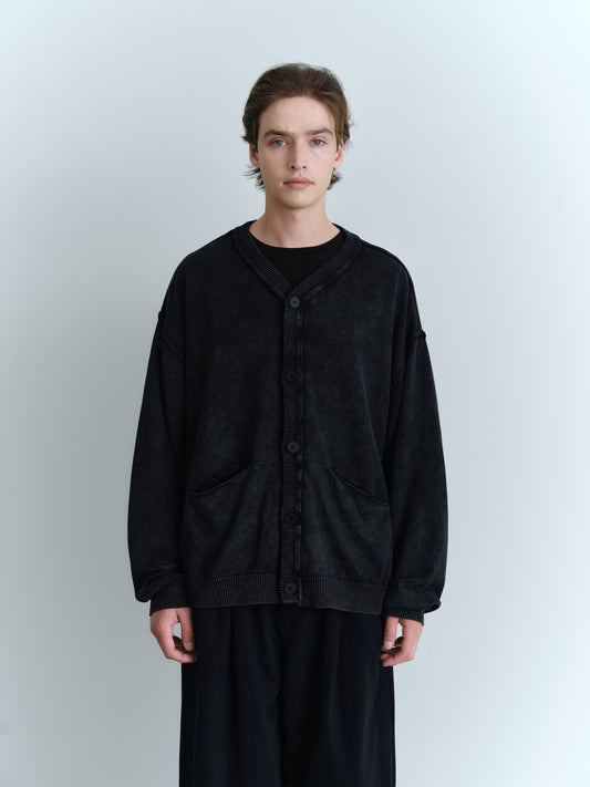BTMK BUTTON CARDIGAN washed BC40