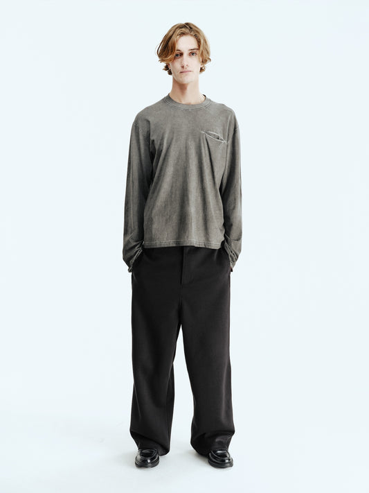 BTMK L/S TEE pigment dyed pocket ST322