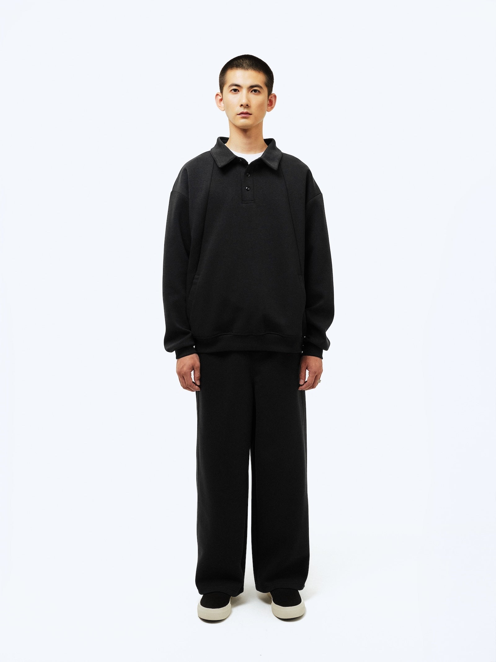 BTMK SWEAT POLO LR018 ポロスウェット　Lサイズ BTMK SWEAT POLO LR018