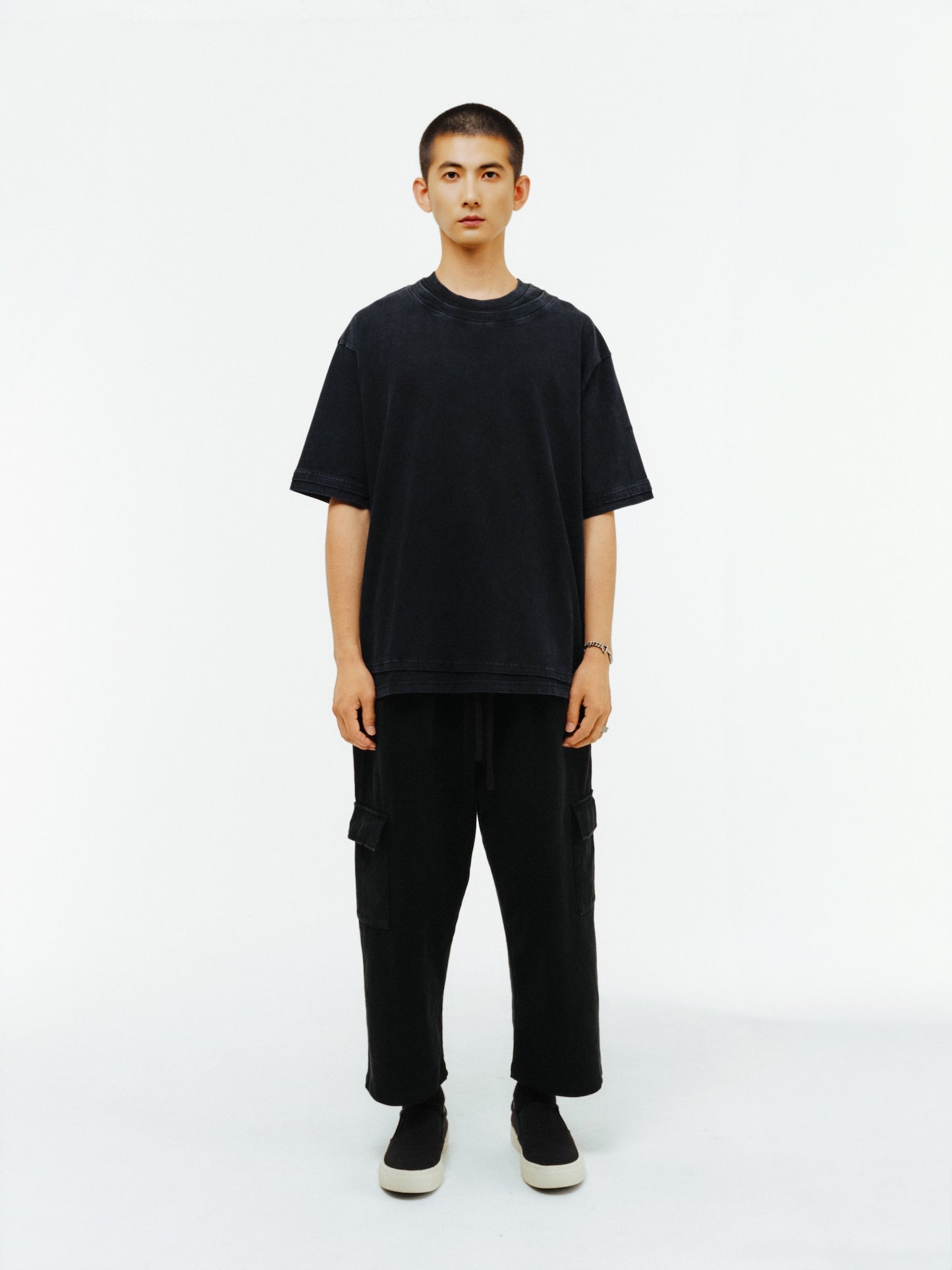 BTMK S/S TEE double-layered washed NT47 [Pre-order]