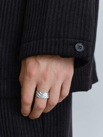 BTMK WAVE Silver Ring BR102