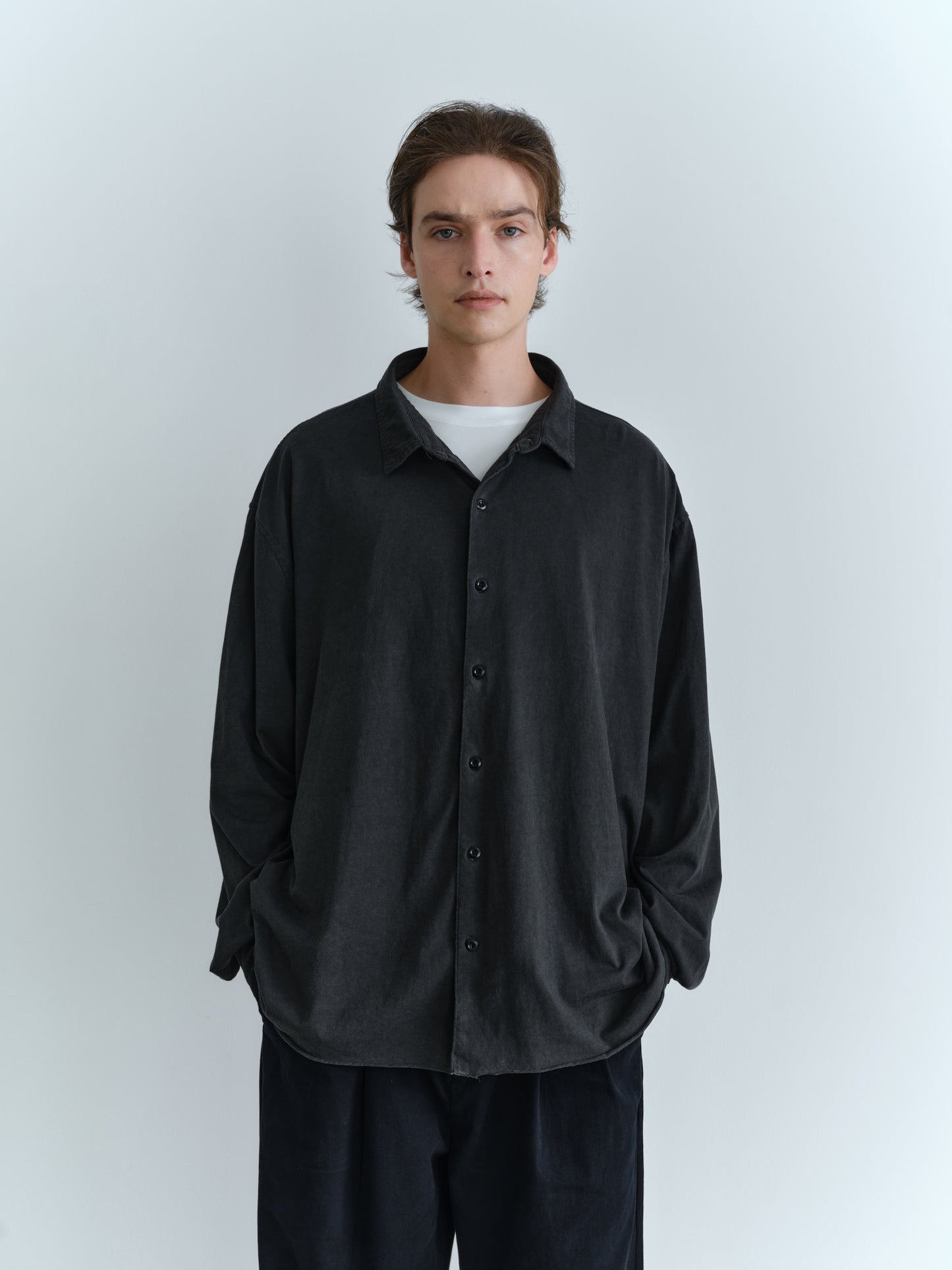 BTMK L/S SHIRT garment dyed GS053