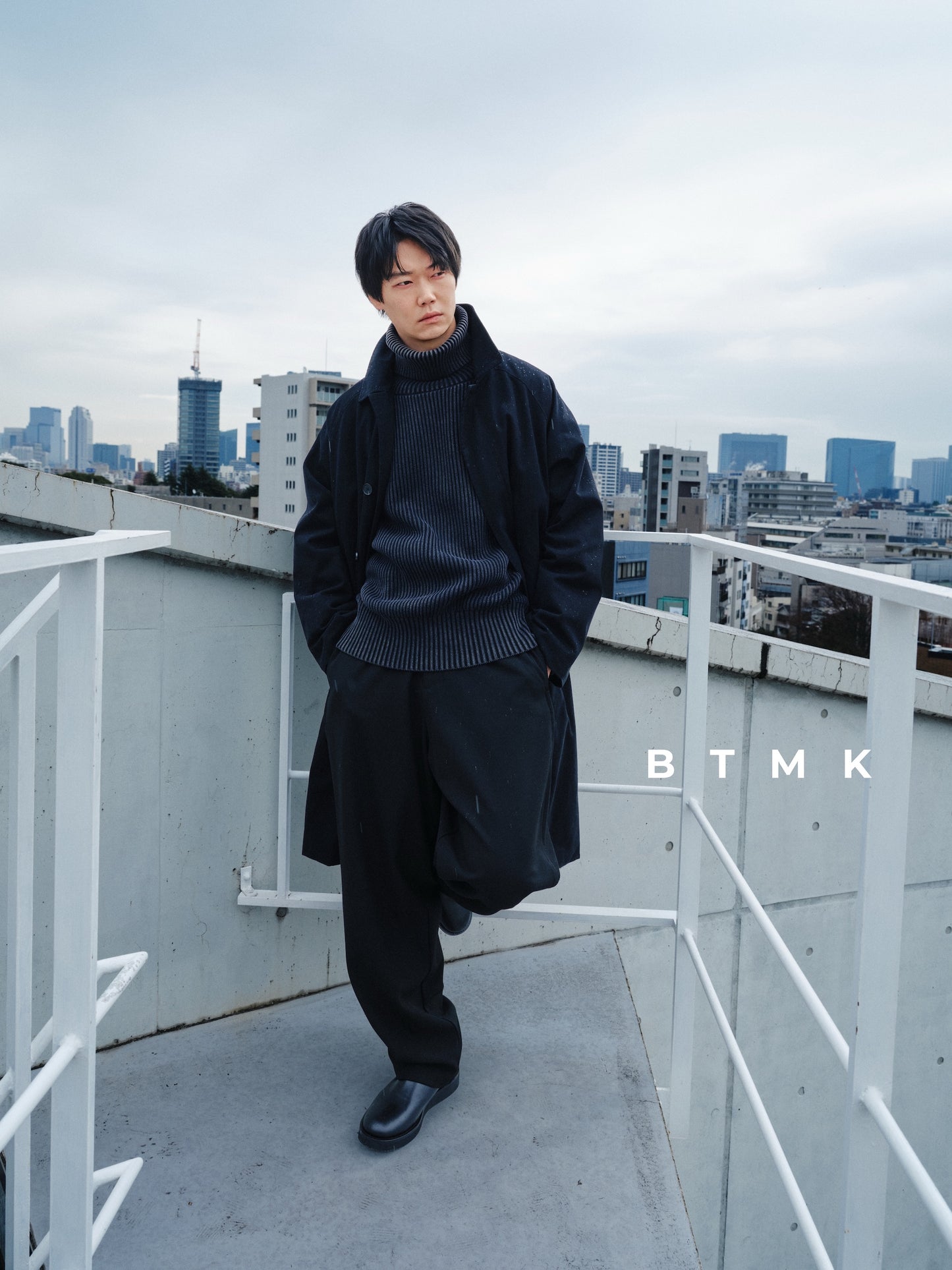 BTMK LONG COAT bio-washed BC111