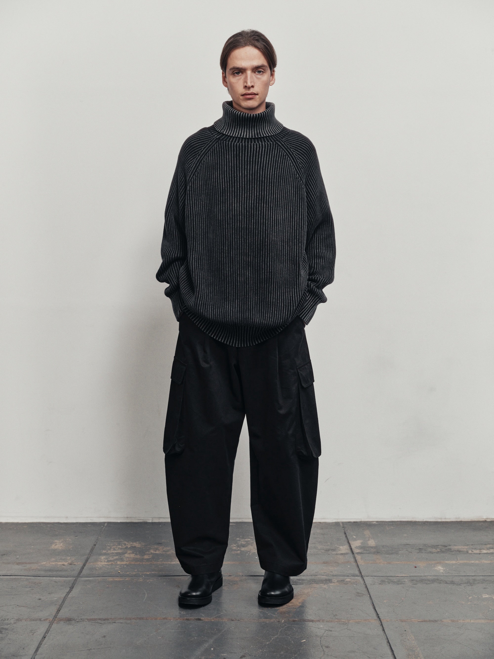 BTMK HIGH NECK KNIT washed HN99【予約販売】