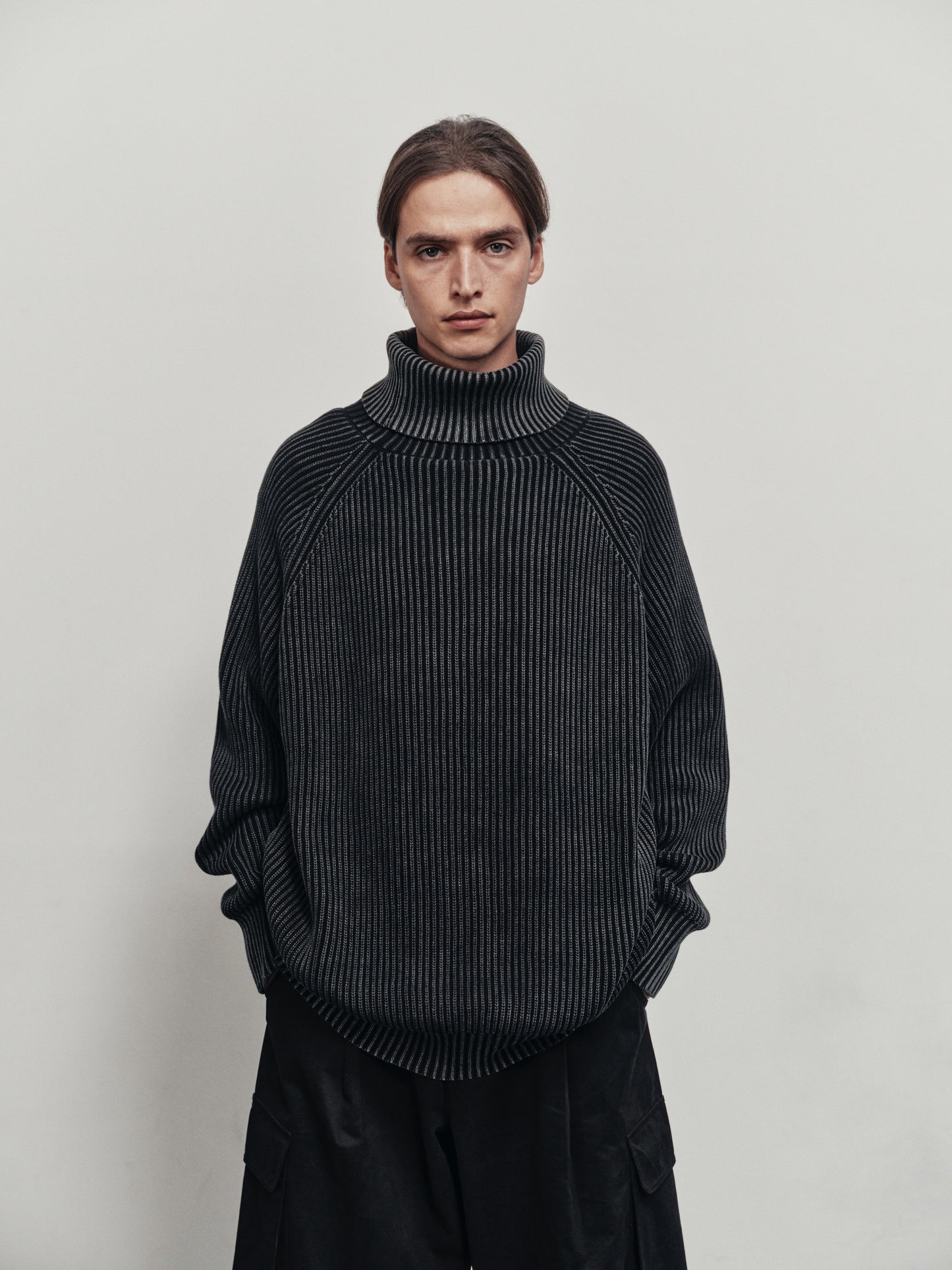 BTMK HIGH NECK KNIT washed HN99【予約販売】