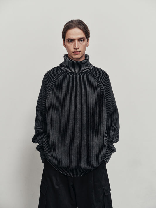 BTMK HIGH NECK KNIT washed HN99