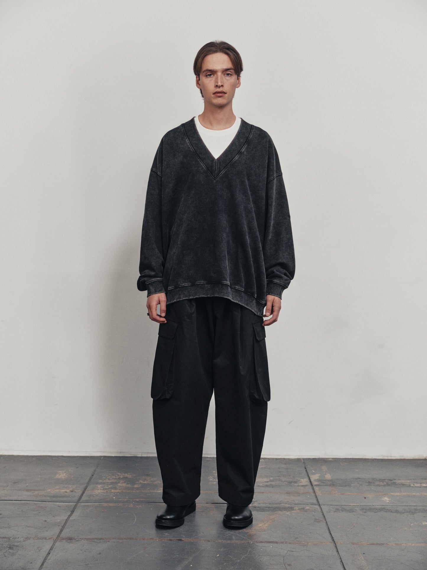 BTMK V-NECK SWEAT washed VS500【予約販売】