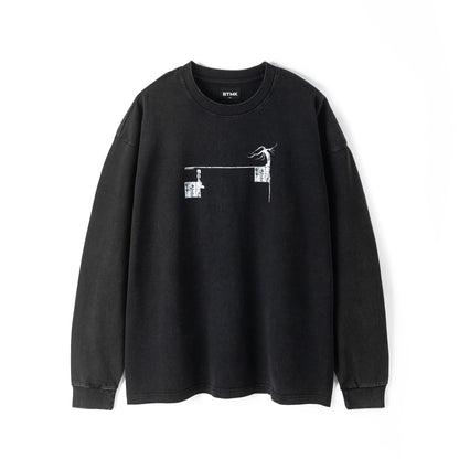 BTMK × JUNK WORLD L/S T-Shirt washed JW02 【pre-order】