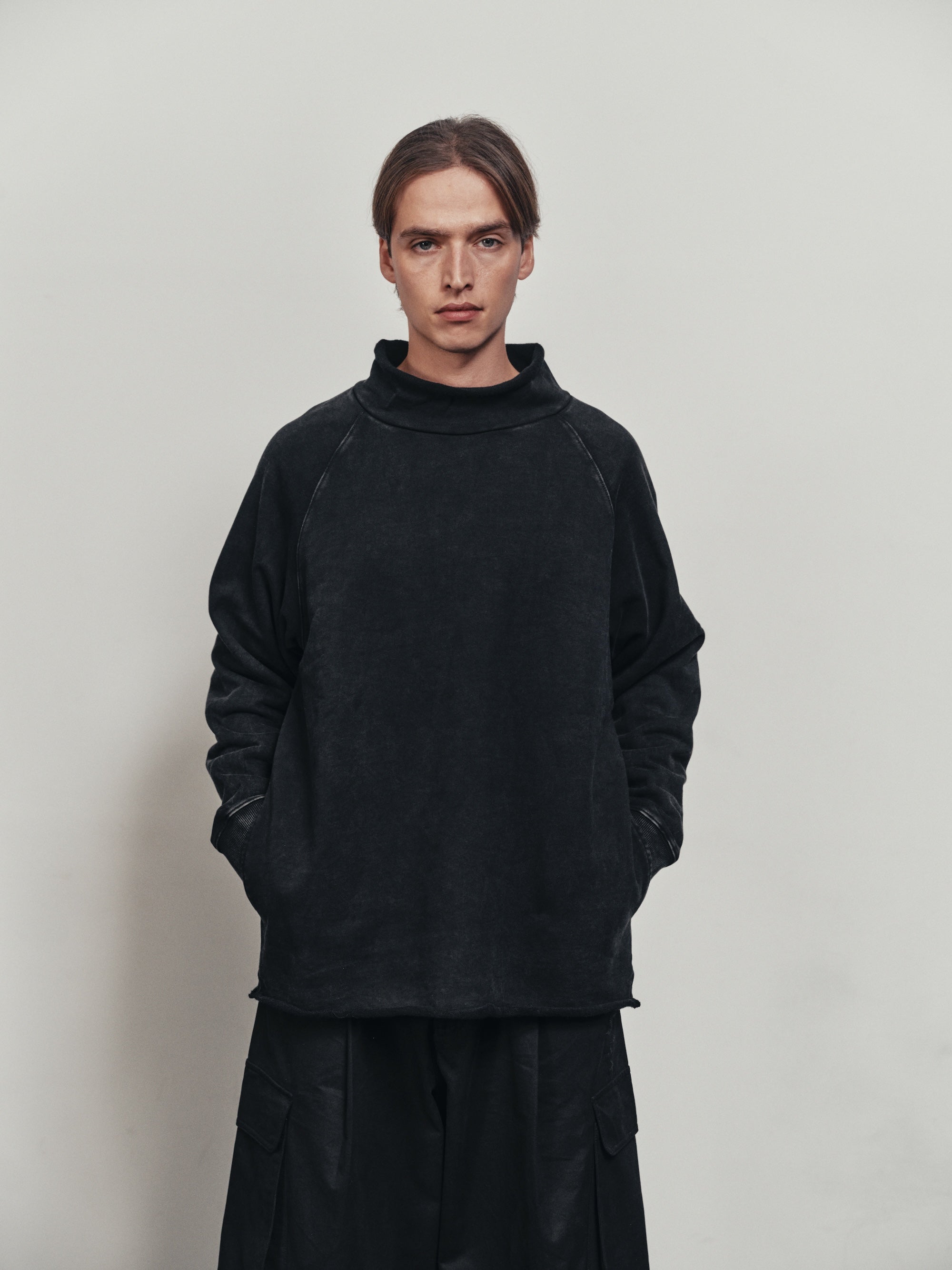 BTMK SWEAT roll-neck washed XS120