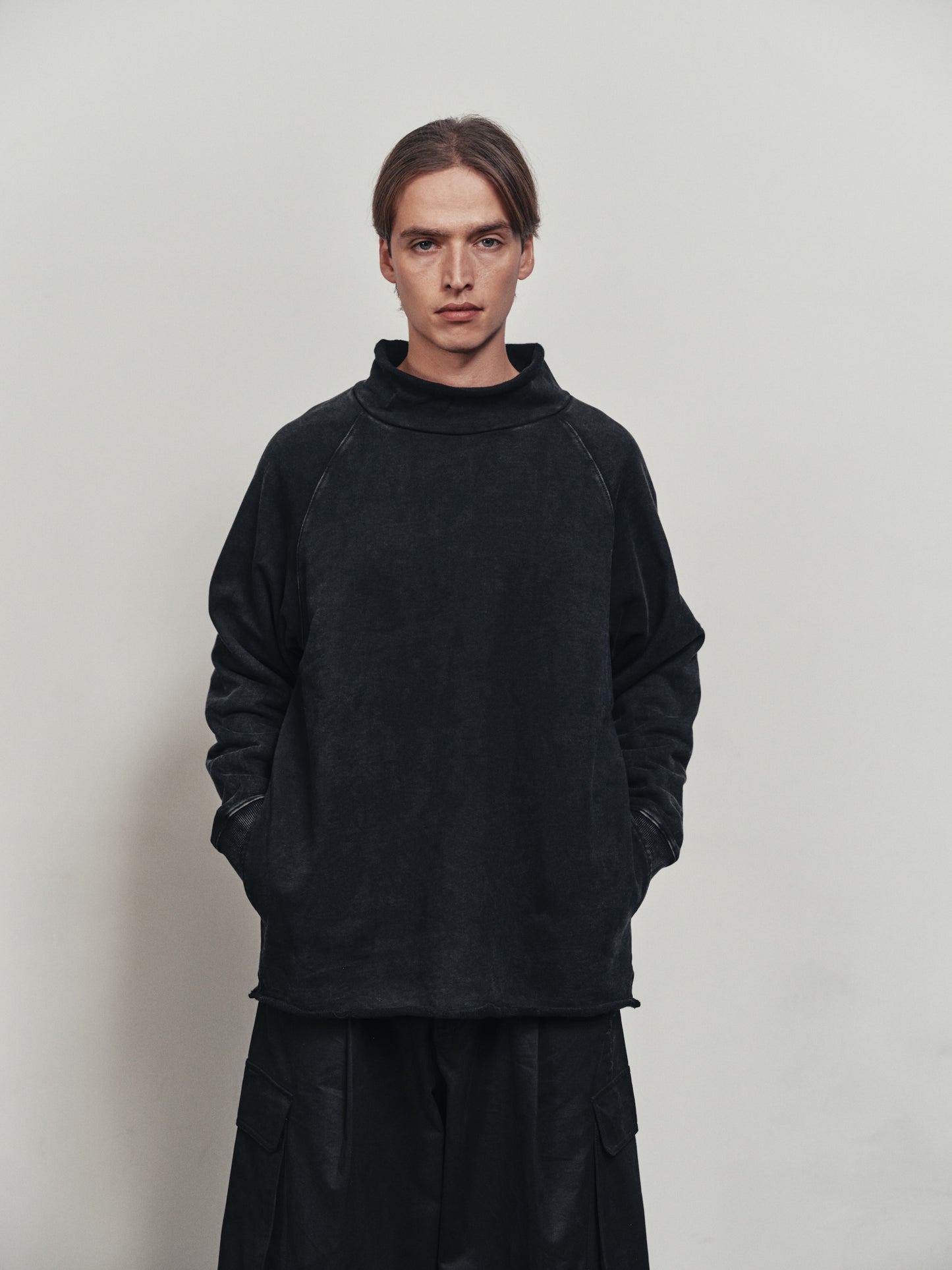 BTMK SWEAT roll-neck washed XS120