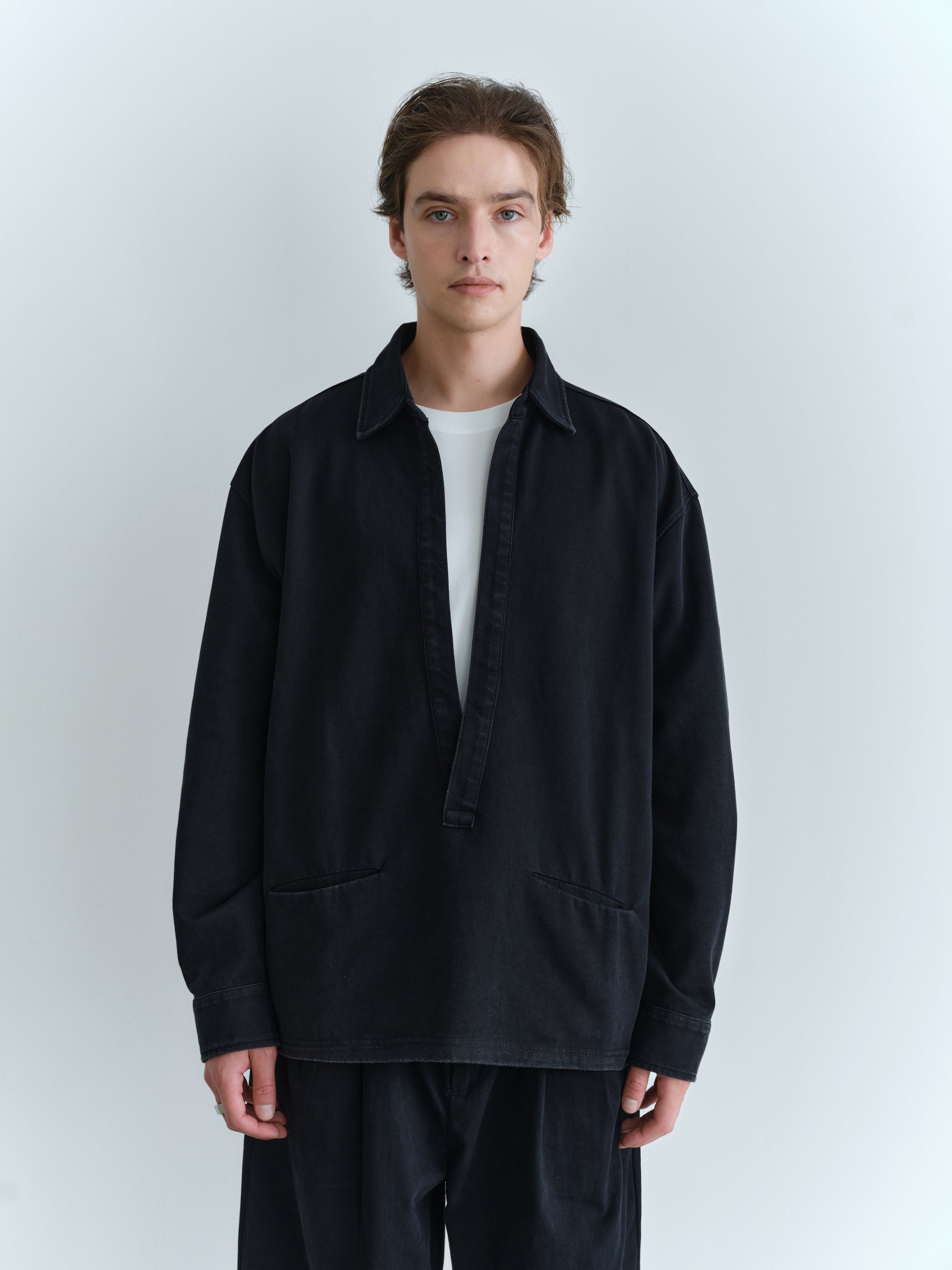 ns.shop様 BTMK SKIPPER SHIRT washed SS013