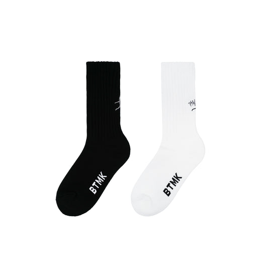 BTMK® Organic Crew socks 「ひねくれ」SCK01