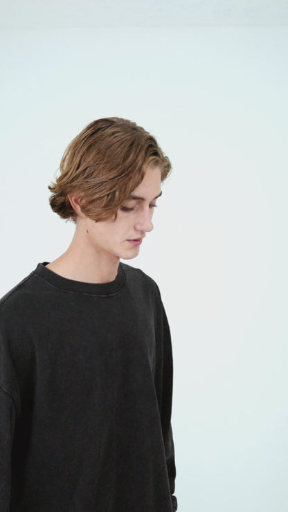 BTMK L/S TEE washed W0156