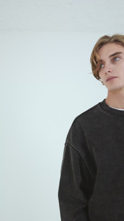 BTMK CREWNECK SWEAT washed XS211